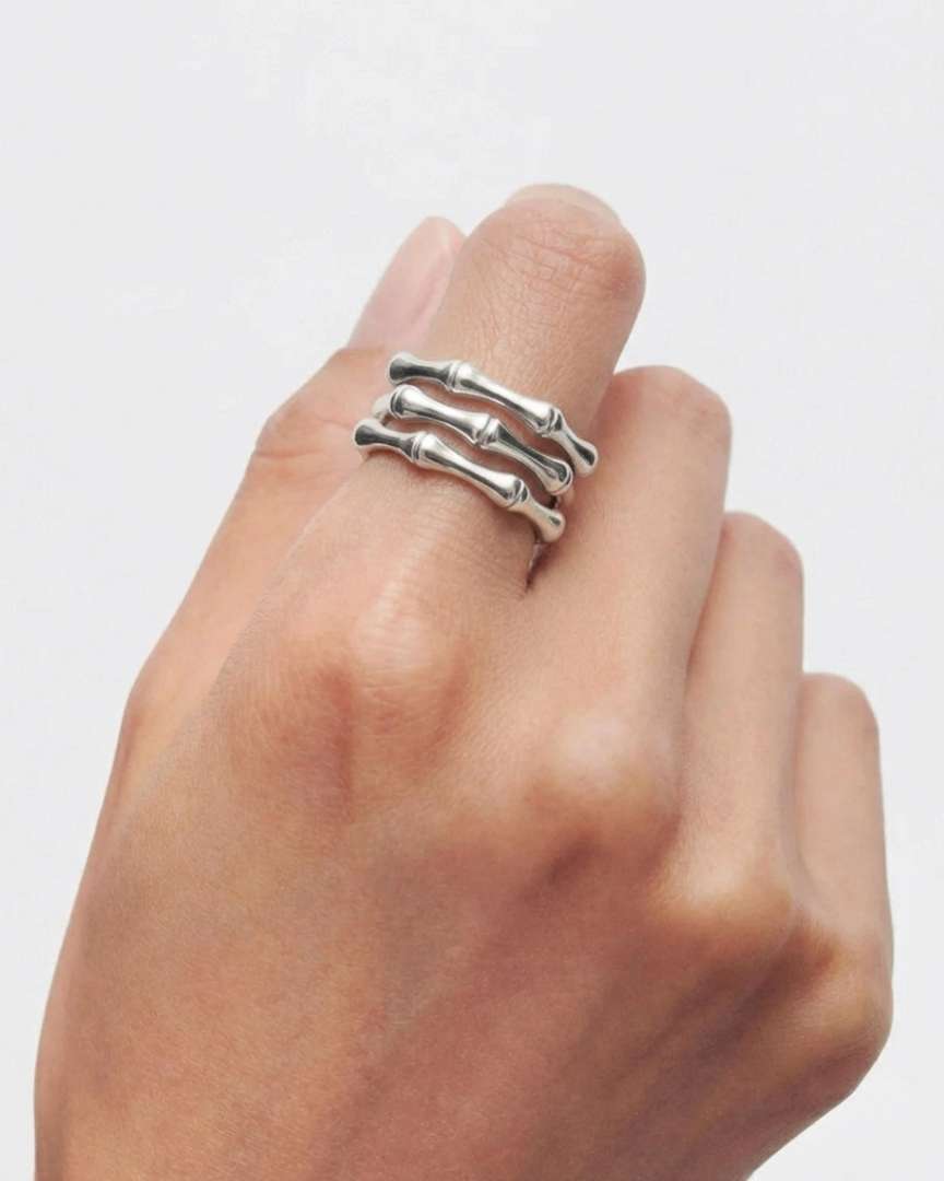 Anillo Bambú Silver