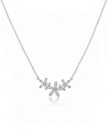Collar Flowers Silver