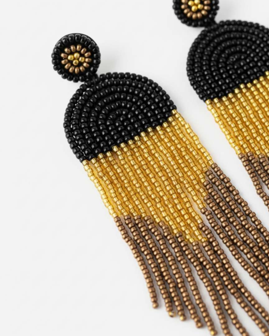 Pendientes Sahara Fringe