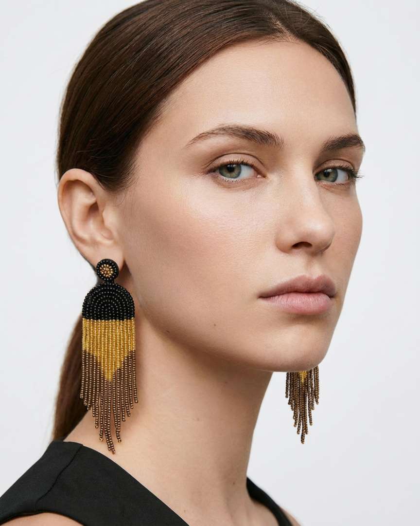 Pendientes Sahara Fringe