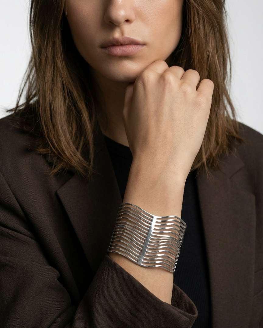 Pulsera Ondas Silver